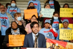 April 11, 2022: Senator Nikil Saval joins Keystone Research Center and others to call for the end of evictions and to expand emergency rental assistance.