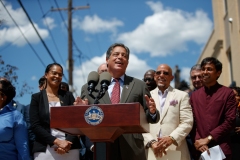 August 12, 2022: Senator Saval and colleagues join Governor Tom Wolf and  housing advocates and stakeholders in Philadelphia to celebrate the critical $375 million investment in the 2022-23 budget addressing the affordable housing crisis.