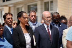 August 12, 2022: Senator Saval and colleagues join Governor Tom Wolf and  housing advocates and stakeholders in Philadelphia to celebrate the critical $375 million investment in the 2022-23 budget addressing the affordable housing crisis.