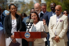 August 12, 2022: Senator Saval and colleagues join Governor Tom Wolf and  housing advocates and stakeholders in Philadelphia to celebrate the critical $375 million investment in the 2022-23 budget addressing the affordable housing crisis.