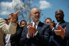 August 12, 2022: Senator Saval and colleagues join Governor Tom Wolf and  housing advocates and stakeholders in Philadelphia to celebrate the critical $375 million investment in the 2022-23 budget addressing the affordable housing crisis.