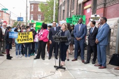 May 12, 2022: Senator Saval joins colleagues for a  “No More Excuses” education funding rally outside the more than century-old Francis Scott Key Elementary School in South Philadelphia today to demand Harrisburg use a record $8 billion revenue surplus to address school funding disparities.