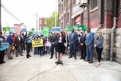 May 12, 2022: Senator Saval joins colleagues for a  “No More Excuses” education funding rally outside the more than century-old Francis Scott Key Elementary School in South Philadelphia today to demand Harrisburg use a record $8 billion revenue surplus to address school funding disparities.