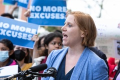 May 12, 2022: Senator Saval joins colleagues for a  “No More Excuses” education funding rally outside the more than century-old Francis Scott Key Elementary School in South Philadelphia today to demand Harrisburg use a record $8 billion revenue surplus to address school funding disparities.