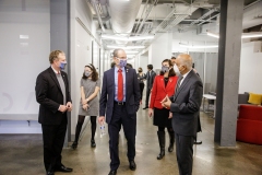 December 6, 2021: Senators John Kane and Nikil Saval tour the Pennovation Works.