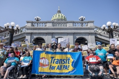 June 4, 2025: More than 300 riders, labor unions, advocates, and businesses from across Pennsylvania rallied at the state Capitol to call on the Governor and the state legislature to pass a dedicated and expanded transit funding solution to improve public transit access in all 67 of Pennsylvania’s counties.