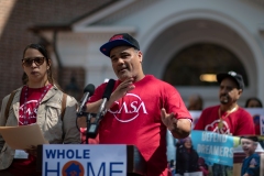 April 21, 2023 — State Senator Nikil Saval (D–Philadelphia) and State Representative Ismail Smith-Wade-El (D–Lancaster) joined Lancaster Stands Up, POWER Interfaith, CASA, and residents and community leaders in a united call for permanent funding for Pennsylvania’s groundbreaking Whole-Home Repairs Program.