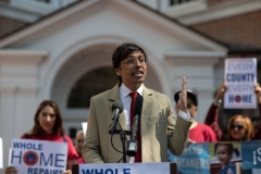 April 21, 2023 — State Senator Nikil Saval (D–Philadelphia) and State Representative Ismail Smith-Wade-El (D–Lancaster) joined Lancaster Stands Up, POWER Interfaith, CASA, and residents and community leaders in a united call for permanent funding for Pennsylvania’s groundbreaking Whole-Home Repairs Program.