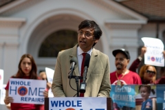 April 21, 2023 — State Senator Nikil Saval (D–Philadelphia) and State Representative Ismail Smith-Wade-El (D–Lancaster) joined Lancaster Stands Up, POWER Interfaith, CASA, and residents and community leaders in a united call for permanent funding for Pennsylvania’s groundbreaking Whole-Home Repairs Program.