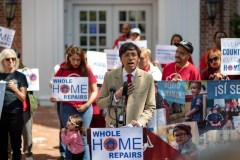 April 21, 2023 — State Senator Nikil Saval (D–Philadelphia) and State Representative Ismail Smith-Wade-El (D–Lancaster) joined Lancaster Stands Up, POWER Interfaith, CASA, and residents and community leaders in a united call for permanent funding for Pennsylvania’s groundbreaking Whole-Home Repairs Program.