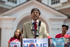 April 21, 2023 — State Senator Nikil Saval (D–Philadelphia) and State Representative Ismail Smith-Wade-El (D–Lancaster) joined Lancaster Stands Up, POWER Interfaith, CASA, and residents and community leaders in a united call for permanent funding for Pennsylvania’s groundbreaking Whole-Home Repairs Program.