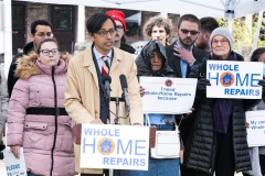 March 23, 2022 − State Senator Nikil Saval and Berks Stands Up brought together residents, community leaders, and elected officials in a united call for the passage of Pennsylvania’s Whole-Home Repairs Act (SB1135), a groundbreaking bipartisan bill that establishes a one-stop shop for home repairs and weatherization while creating new, family-sustaining jobs in a growing field.