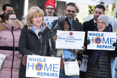 March 23, 2022 − State Senator Nikil Saval and Berks Stands Up brought together residents, community leaders, and elected officials in a united call for the passage of Pennsylvania’s Whole-Home Repairs Act (SB1135), a groundbreaking bipartisan bill that establishes a one-stop shop for home repairs and weatherization while creating new, family-sustaining jobs in a growing field.