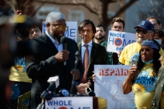 March 21, 2022 —Today, standing with residents, community leaders, housing and energy advocates, disability rights activists, and federal, state, and municipal elected officials, State Senator Nikil Saval (D–Philadelphia) launched his campaign for Pennsylvania’s Whole-Home Repairs Act (Senate Bill 1135), a groundbreaking bipartisan bill that establishes a one-stop shop for home repairs and weatherization while creating new, family-sustaining jobs in a growing field.