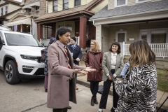 February 2, 2024: Senator Nikil Saval hosts a press conference with Office of the Allegheny County Executive Sara Innamorato, U.S. Rep. Summer Lee, Senator Jay Costa, Senator Lindsey Williams, Senator Katie Muth, Rep. Jessica Benham, ACTION-Housing, and homeowners and community members prior to Senate Democratic Policy hearing on the Whole-Home Repairs Program: Updates from Year.