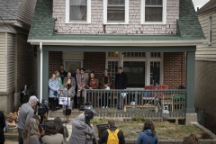 February 2, 2024: Senator Nikil Saval hosts a press conference with Office of the Allegheny County Executive Sara Innamorato, U.S. Rep. Summer Lee, Senator Jay Costa, Senator Lindsey Williams, Senator Katie Muth, Rep. Jessica Benham, ACTION-Housing, and homeowners and community members prior to Senate Democratic Policy hearing on the Whole-Home Repairs Program: Updates from Year.