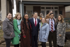 Whole Home Repairs PresFebruary 2, 2024: Senator Nikil Saval hosts a press conference with Office of the Allegheny County Executive Sara Innamorato, U.S. Rep. Summer Lee, Senator Jay Costa, Senator Lindsey Williams, Senator Katie Muth, Rep. Jessica Benham, ACTION-Housing, and homeowners and community members prior to Senate Democratic Policy hearing on the Whole-Home Repairs Program: Updates from Year.s Conference