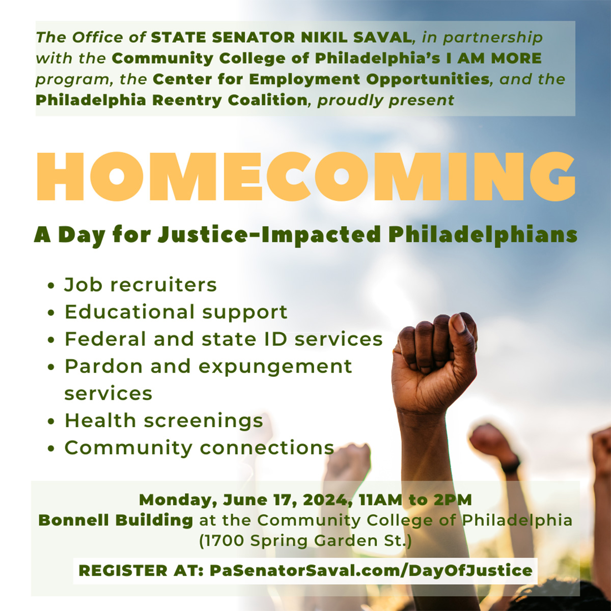 Homecoming: A Day for Justice Impacted Philadelphians - June 17, 2024