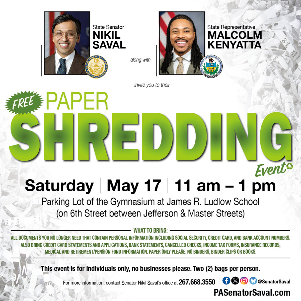 Shredding Event - May 17, 2025